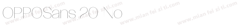 OPPOSans 20_No字体转换